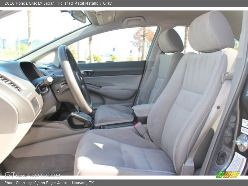 Polished Metal Metallic / Gray 2010 Honda Civic LX Sedan