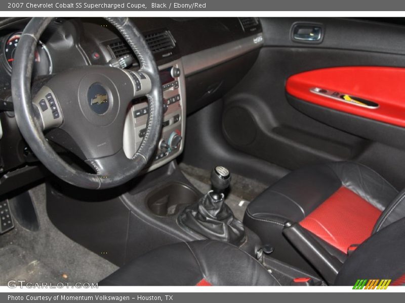 Black / Ebony/Red 2007 Chevrolet Cobalt SS Supercharged Coupe