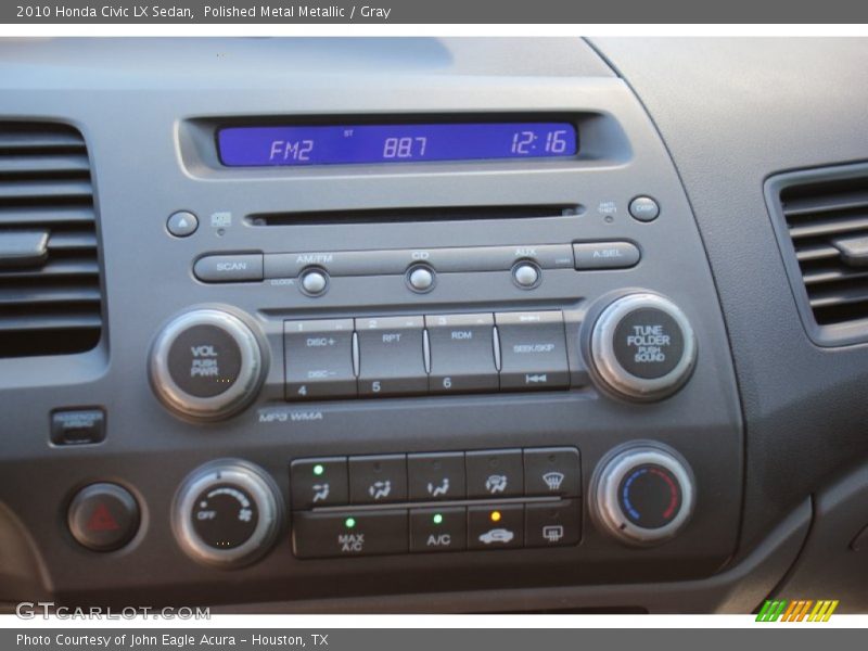 Polished Metal Metallic / Gray 2010 Honda Civic LX Sedan