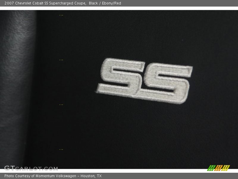 Black / Ebony/Red 2007 Chevrolet Cobalt SS Supercharged Coupe