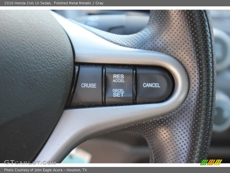 Polished Metal Metallic / Gray 2010 Honda Civic LX Sedan