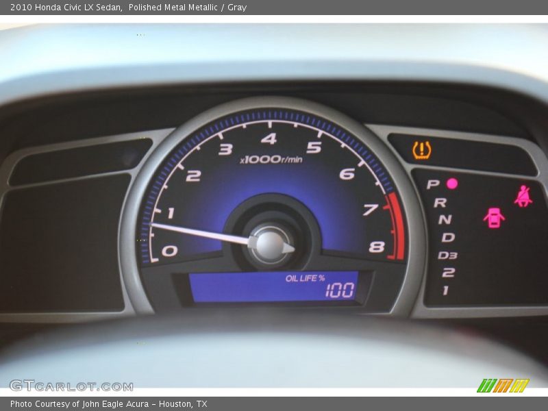 Polished Metal Metallic / Gray 2010 Honda Civic LX Sedan