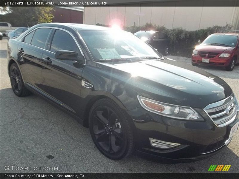 Ebony Black / Charcoal Black 2012 Ford Taurus SHO AWD
