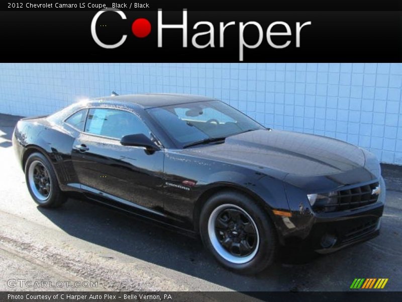 Black / Black 2012 Chevrolet Camaro LS Coupe