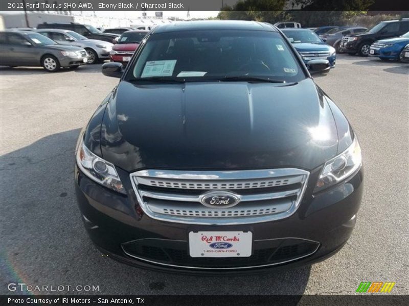 Ebony Black / Charcoal Black 2012 Ford Taurus SHO AWD