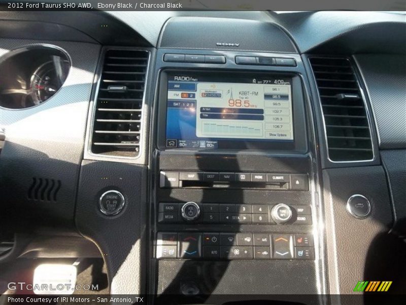 Ebony Black / Charcoal Black 2012 Ford Taurus SHO AWD