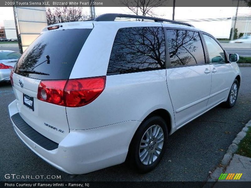 Blizzard White Pearl / Stone 2009 Toyota Sienna XLE
