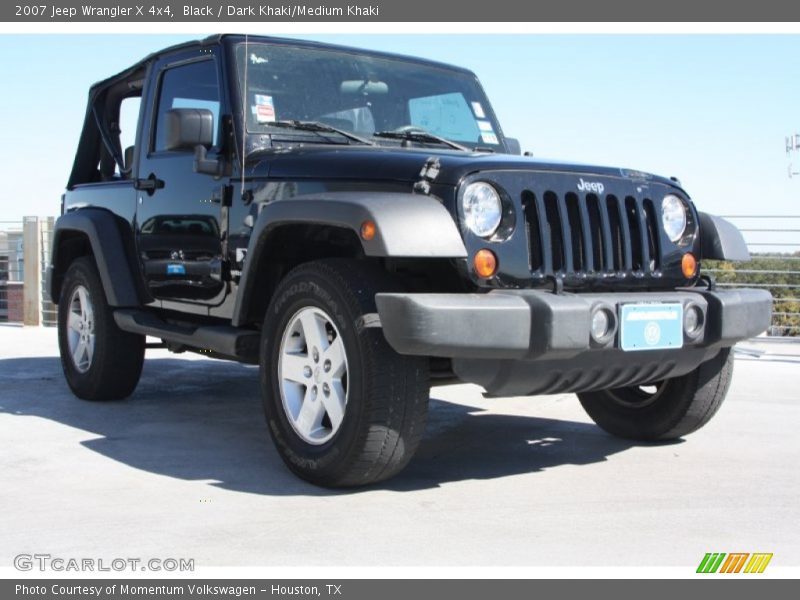 Black / Dark Khaki/Medium Khaki 2007 Jeep Wrangler X 4x4