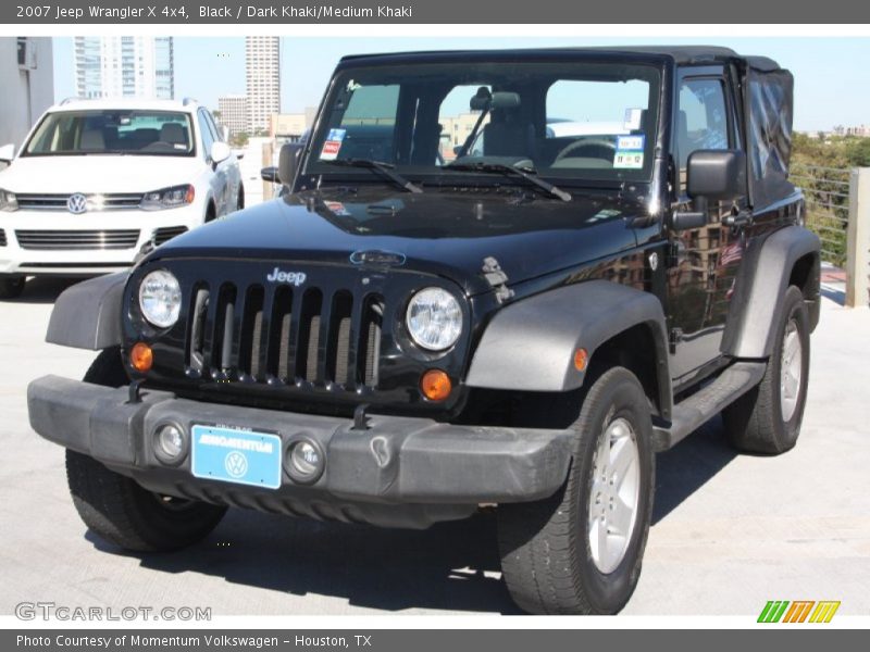 Black / Dark Khaki/Medium Khaki 2007 Jeep Wrangler X 4x4