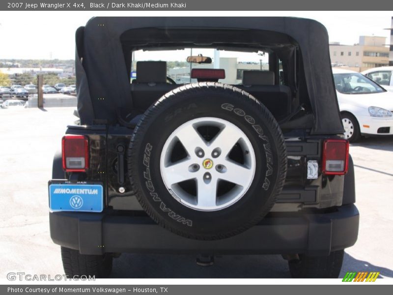 Black / Dark Khaki/Medium Khaki 2007 Jeep Wrangler X 4x4