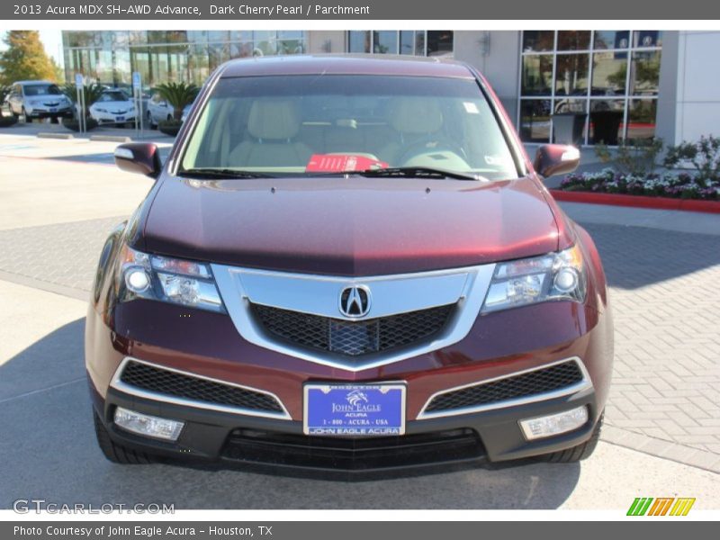 Dark Cherry Pearl / Parchment 2013 Acura MDX SH-AWD Advance