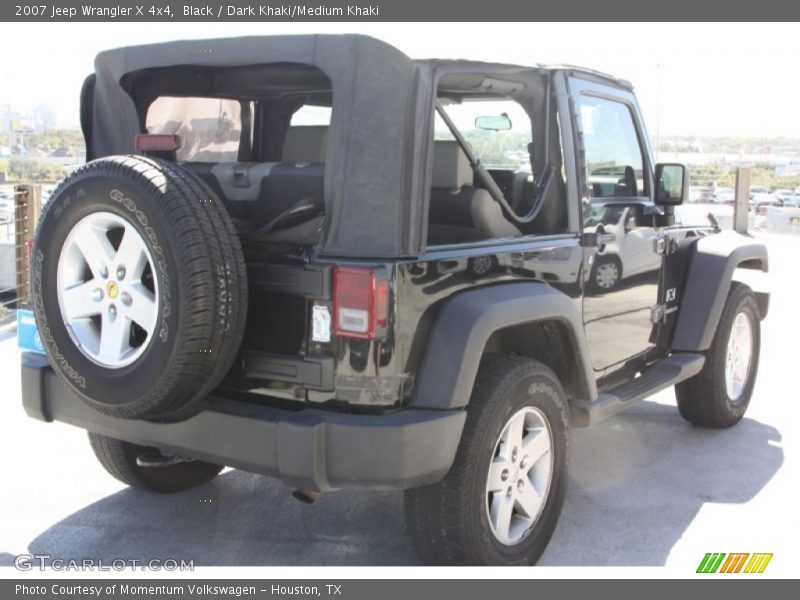 Black / Dark Khaki/Medium Khaki 2007 Jeep Wrangler X 4x4