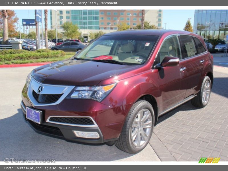 Dark Cherry Pearl / Parchment 2013 Acura MDX SH-AWD Advance