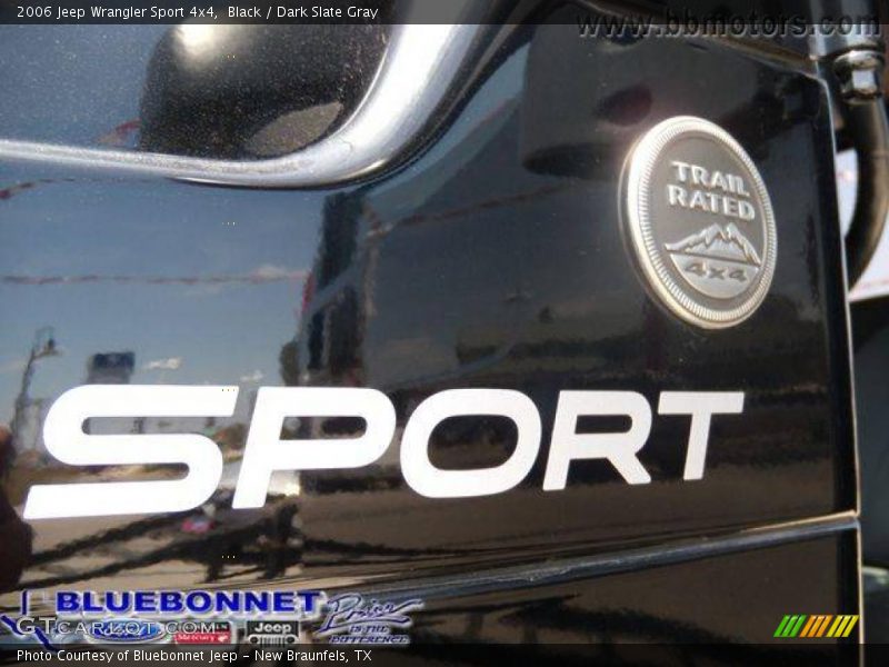 Black / Dark Slate Gray 2006 Jeep Wrangler Sport 4x4