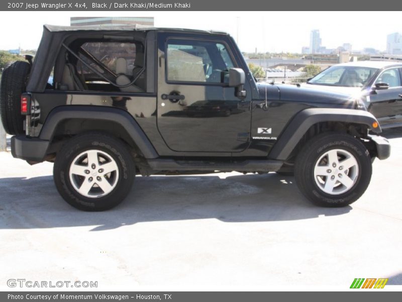 Black / Dark Khaki/Medium Khaki 2007 Jeep Wrangler X 4x4
