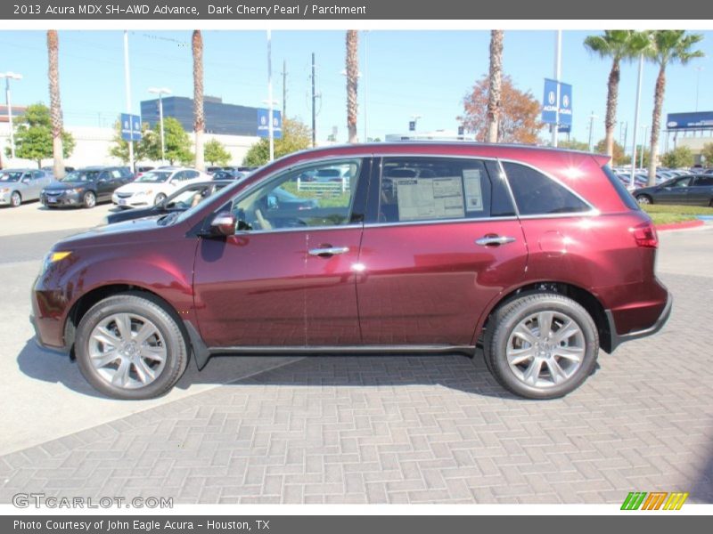 Dark Cherry Pearl / Parchment 2013 Acura MDX SH-AWD Advance