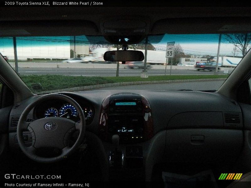 Blizzard White Pearl / Stone 2009 Toyota Sienna XLE
