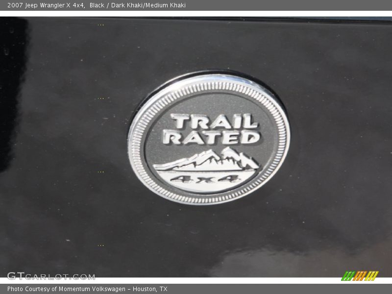 Black / Dark Khaki/Medium Khaki 2007 Jeep Wrangler X 4x4