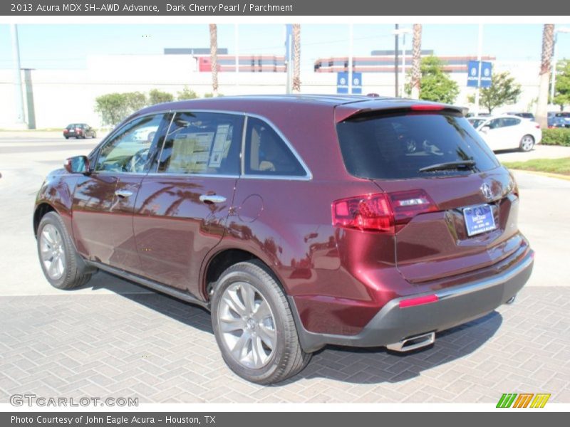 Dark Cherry Pearl / Parchment 2013 Acura MDX SH-AWD Advance
