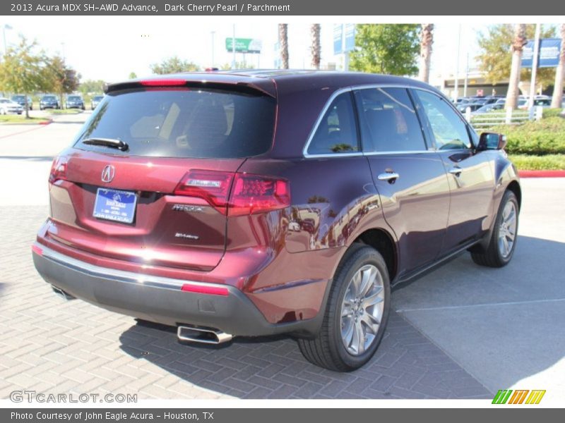 Dark Cherry Pearl / Parchment 2013 Acura MDX SH-AWD Advance