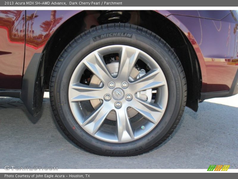 Dark Cherry Pearl / Parchment 2013 Acura MDX SH-AWD Advance