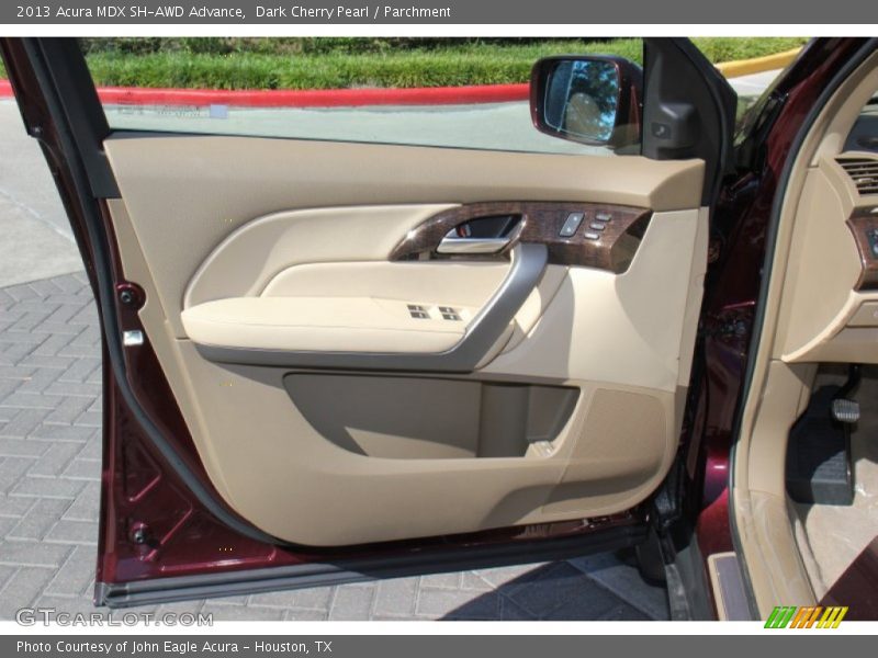 Dark Cherry Pearl / Parchment 2013 Acura MDX SH-AWD Advance