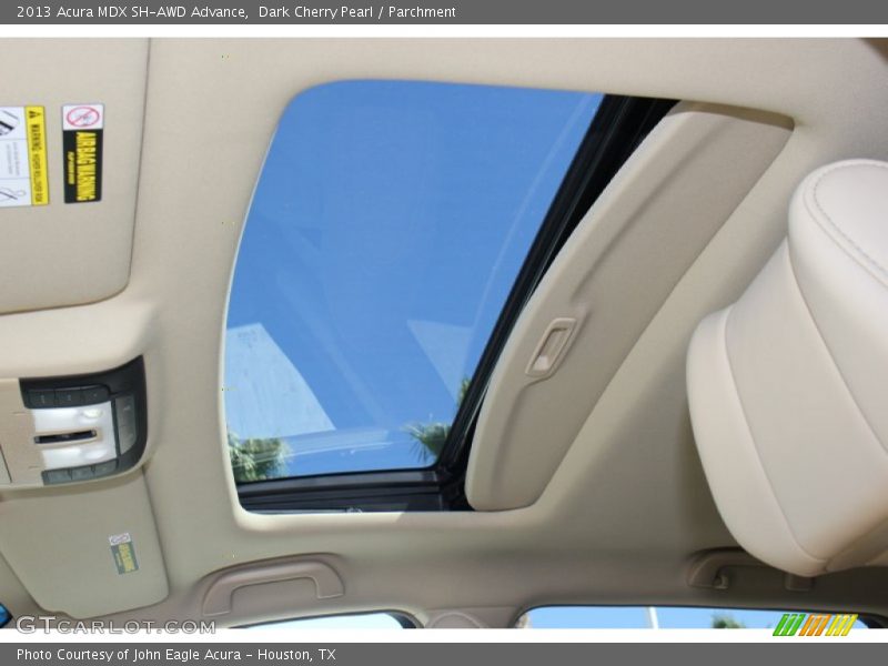 Dark Cherry Pearl / Parchment 2013 Acura MDX SH-AWD Advance