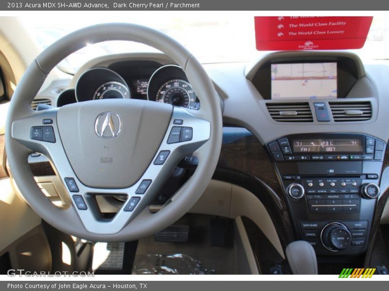 Dark Cherry Pearl / Parchment 2013 Acura MDX SH-AWD Advance
