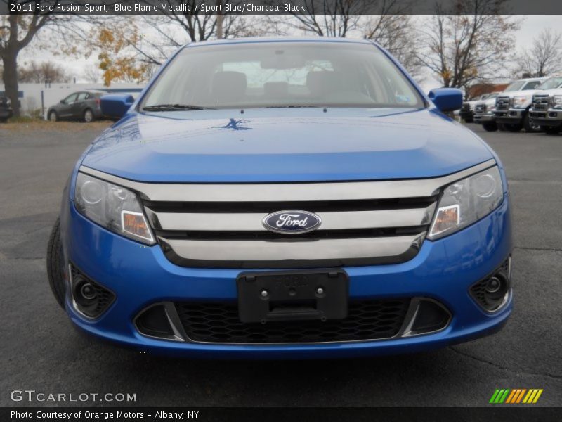 Blue Flame Metallic / Sport Blue/Charcoal Black 2011 Ford Fusion Sport
