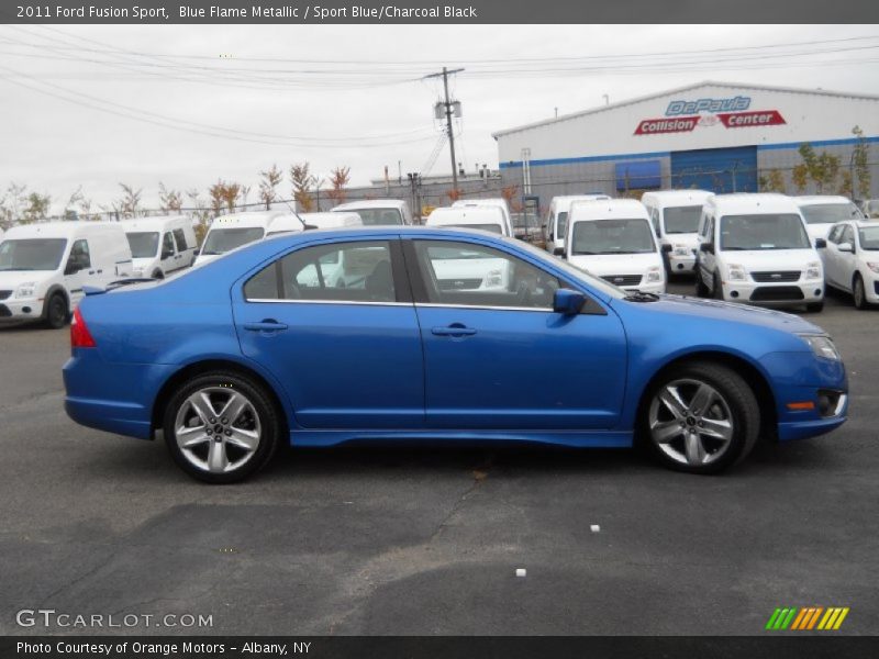 Blue Flame Metallic / Sport Blue/Charcoal Black 2011 Ford Fusion Sport