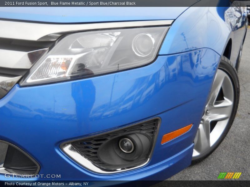Blue Flame Metallic / Sport Blue/Charcoal Black 2011 Ford Fusion Sport