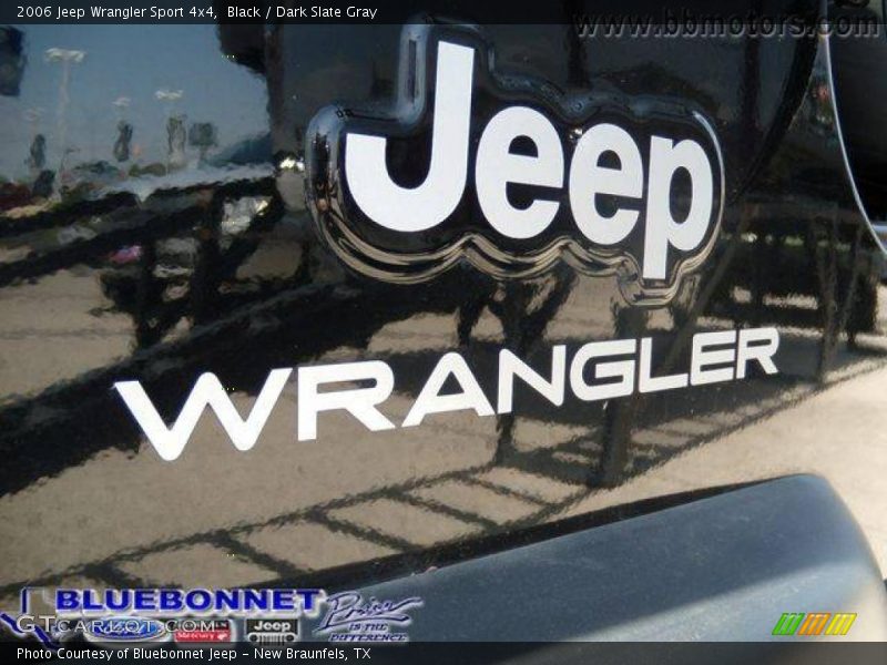 Black / Dark Slate Gray 2006 Jeep Wrangler Sport 4x4