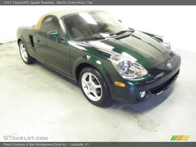 Electric Green Mica / Tan 2003 Toyota MR2 Spyder Roadster