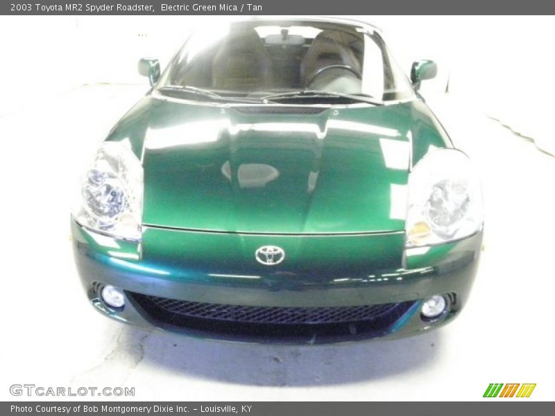 Electric Green Mica / Tan 2003 Toyota MR2 Spyder Roadster