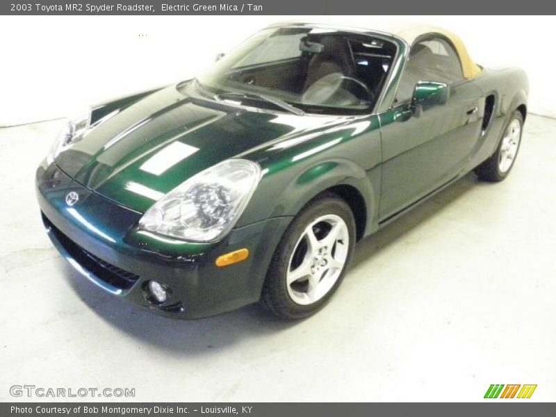 Electric Green Mica / Tan 2003 Toyota MR2 Spyder Roadster