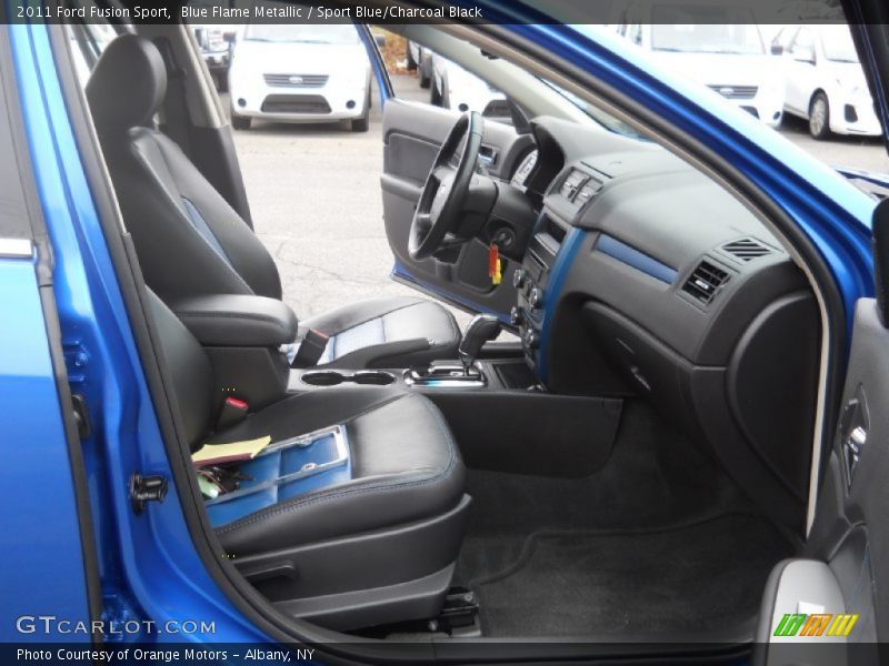 Blue Flame Metallic / Sport Blue/Charcoal Black 2011 Ford Fusion Sport
