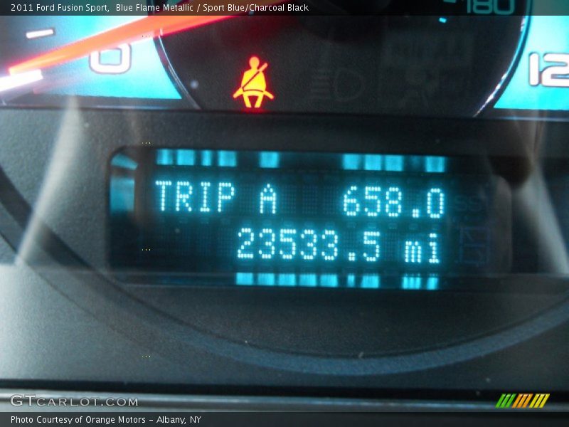 Blue Flame Metallic / Sport Blue/Charcoal Black 2011 Ford Fusion Sport