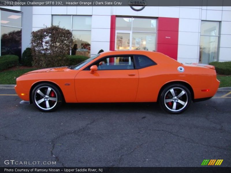  2012 Challenger SRT8 392 Header Orange