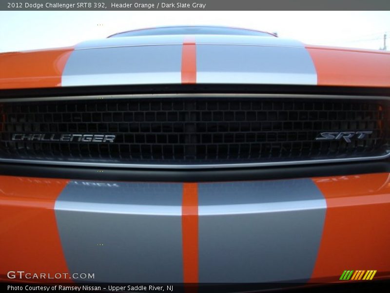 Header Orange / Dark Slate Gray 2012 Dodge Challenger SRT8 392