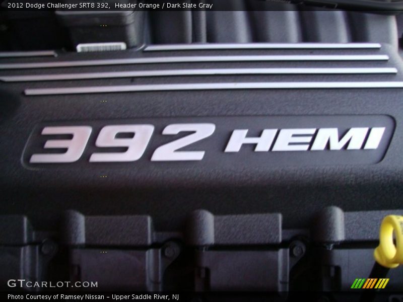 Header Orange / Dark Slate Gray 2012 Dodge Challenger SRT8 392
