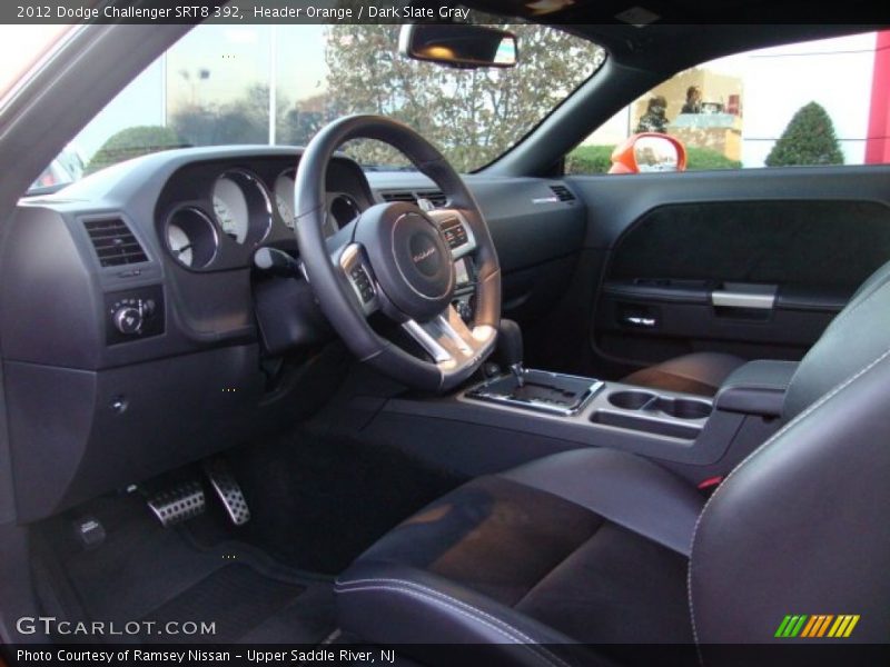 Header Orange / Dark Slate Gray 2012 Dodge Challenger SRT8 392