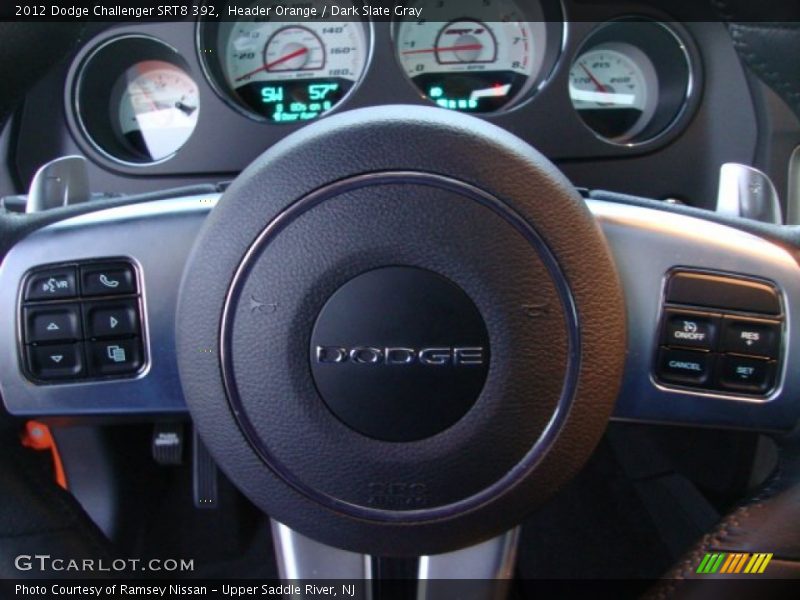 Header Orange / Dark Slate Gray 2012 Dodge Challenger SRT8 392