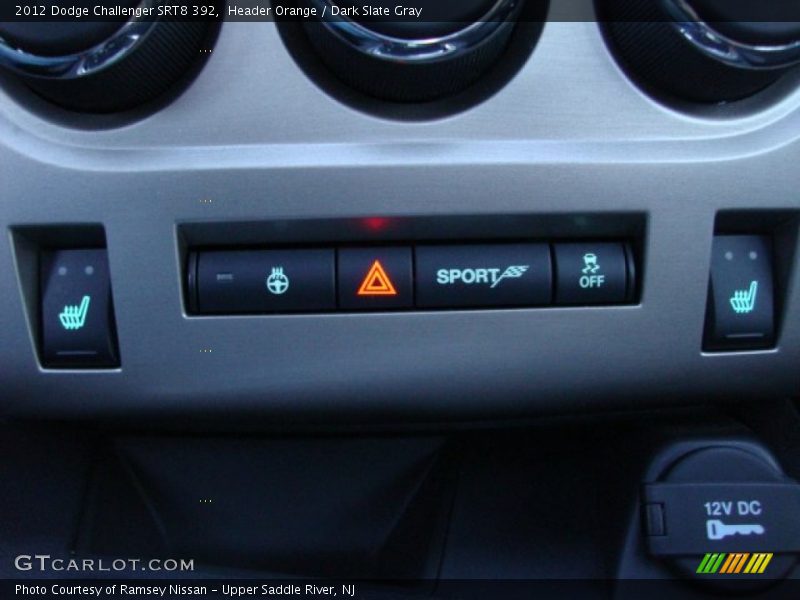 Header Orange / Dark Slate Gray 2012 Dodge Challenger SRT8 392