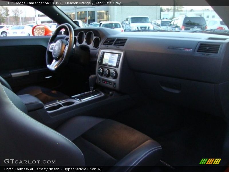 Header Orange / Dark Slate Gray 2012 Dodge Challenger SRT8 392