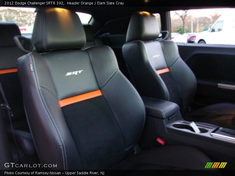 Header Orange / Dark Slate Gray 2012 Dodge Challenger SRT8 392