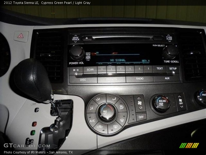 Cypress Green Pearl / Light Gray 2012 Toyota Sienna LE