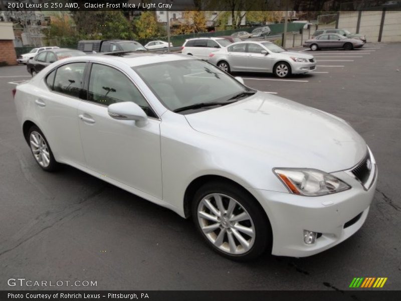 Glacier Frost Mica / Light Gray 2010 Lexus IS 250 AWD
