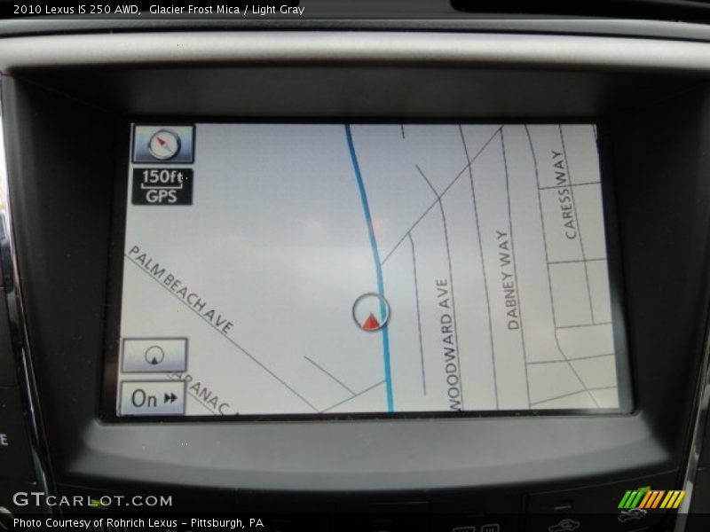 Glacier Frost Mica / Light Gray 2010 Lexus IS 250 AWD