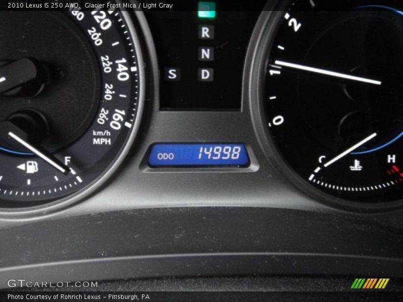 Glacier Frost Mica / Light Gray 2010 Lexus IS 250 AWD