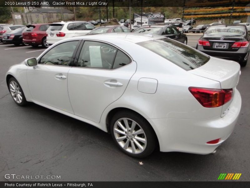 Glacier Frost Mica / Light Gray 2010 Lexus IS 250 AWD